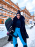 PUFĪGĀ parka ar pūku - melna PRE-ORDER